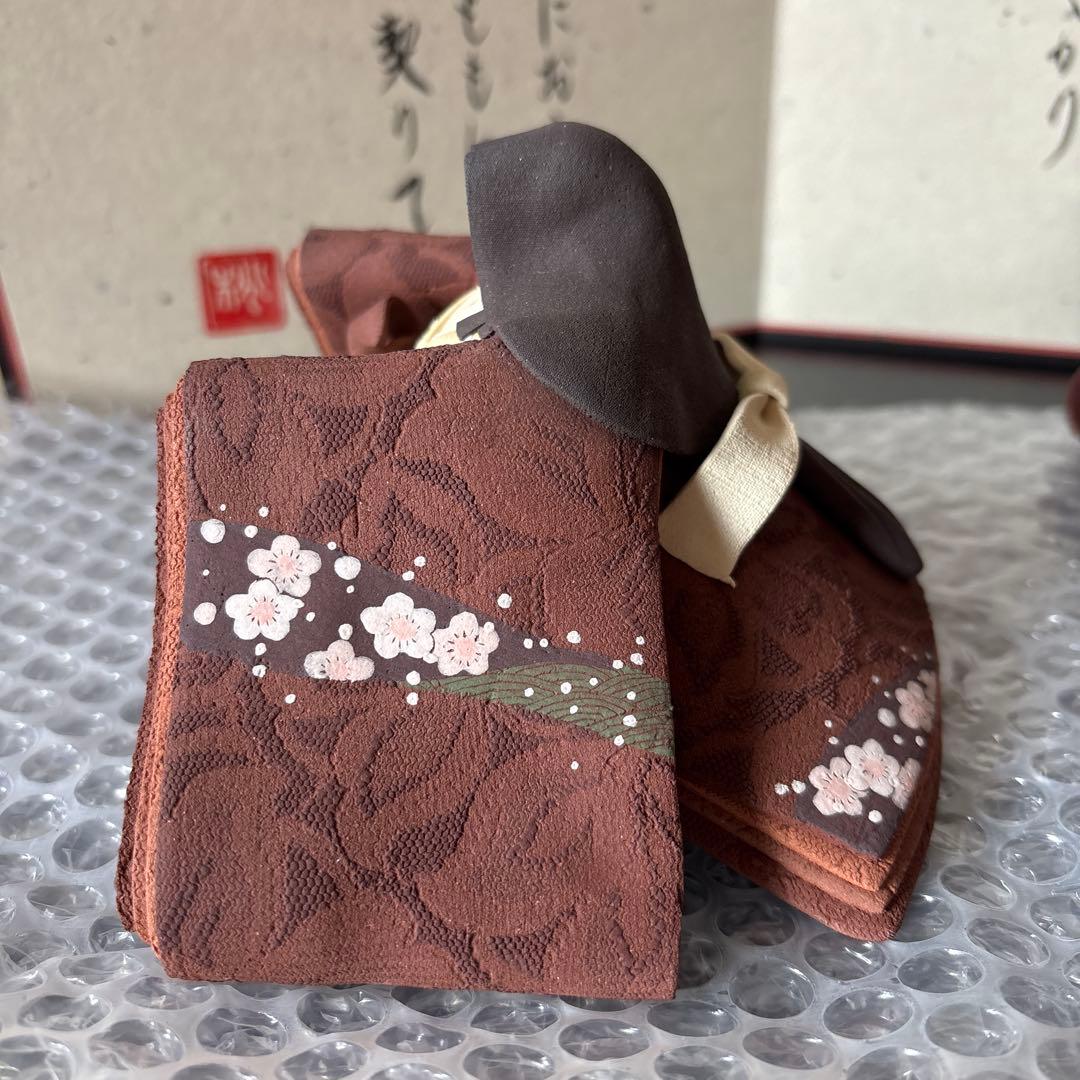 広島　雛人形　澤りか　陶雛　男雛エンジ　女雛エンジ　お雛様　置物　雛飾り