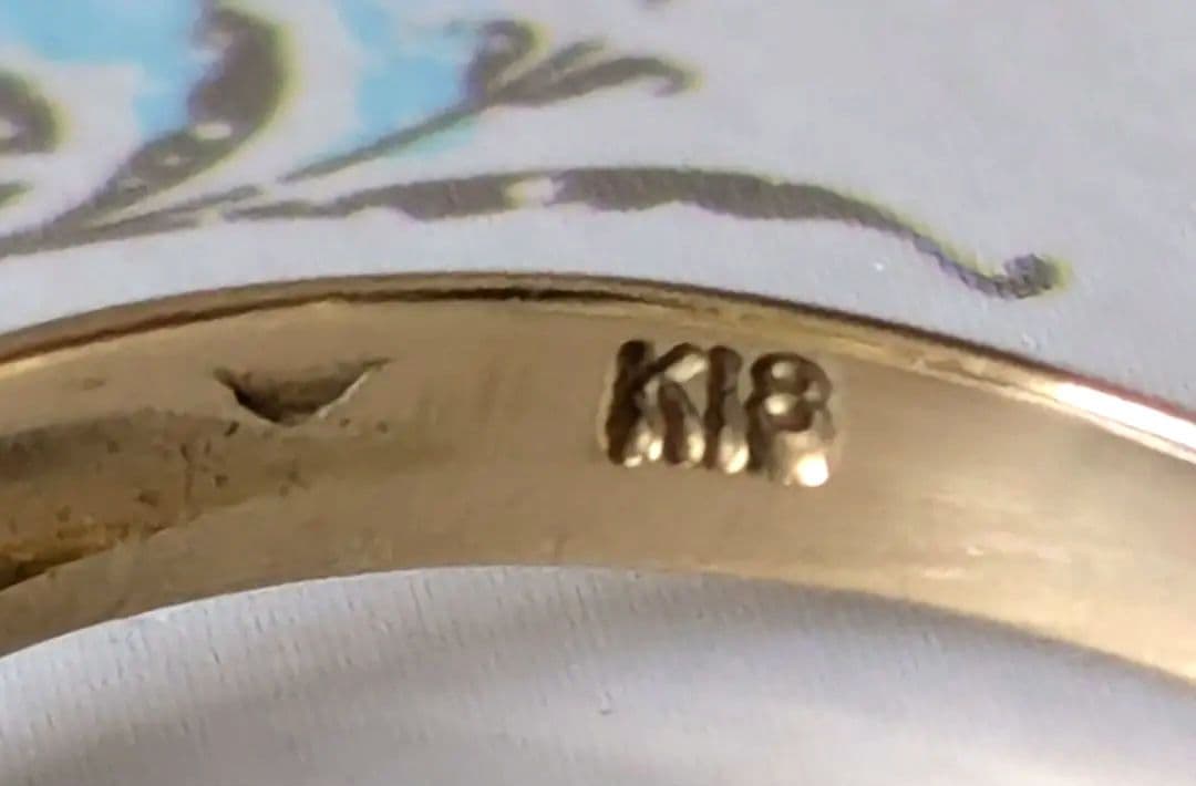 早い者勝ち　ピンクガーネット ハート型 台座　ゴールドリング　K18　18金