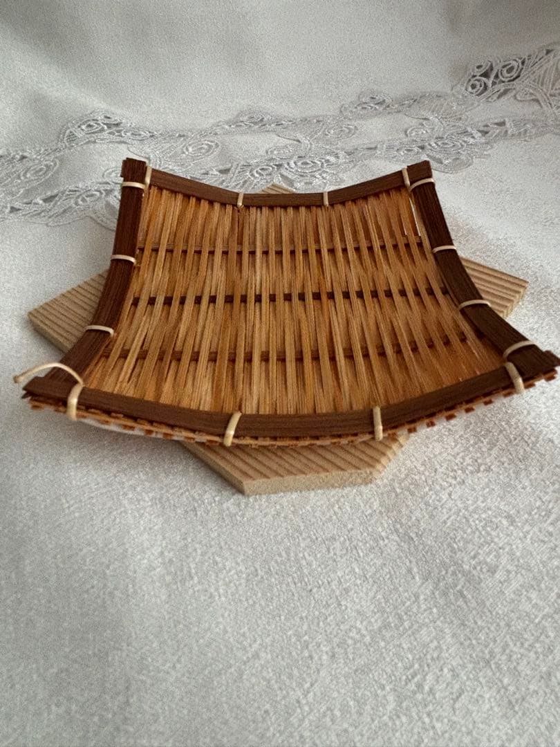 松花堂弁当箱5客セット　外木箱入