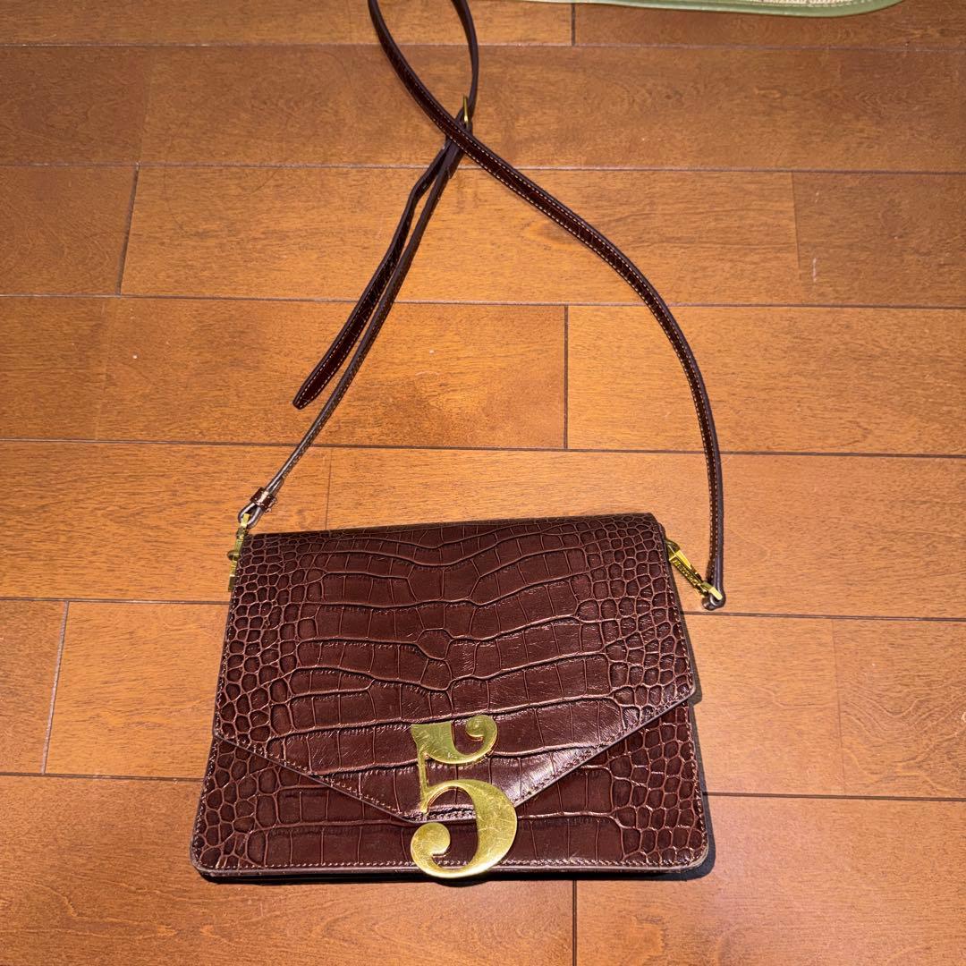 tnewties No.5 レザーショルダーバッグ