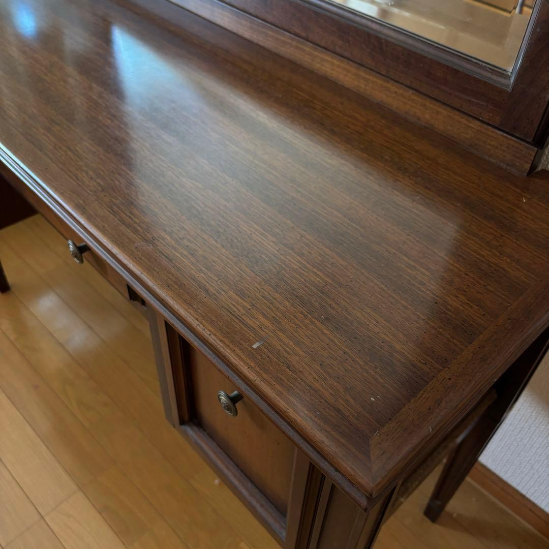 kosuga 木製 ドレッサー 鏡付き アンティーク クラシック