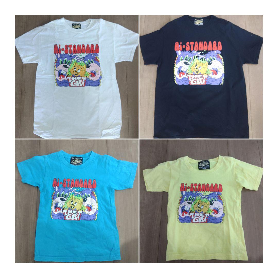 Hi-STANDARD Tシャツ（ホワイト/ブラック）キッズ(イエロー/ブルー)