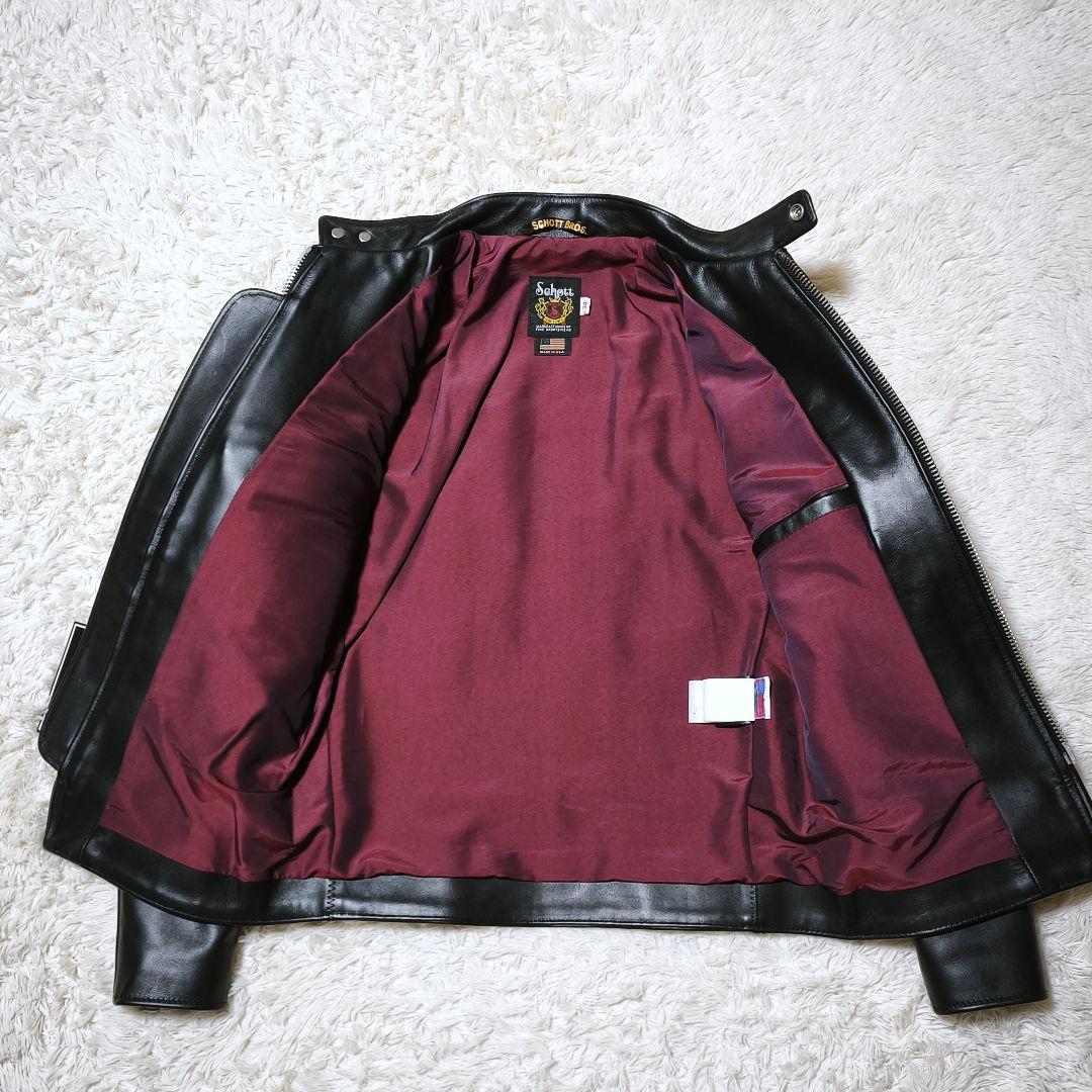 【未使用品】Schott 641XX USA製 ライダースジャケット 34