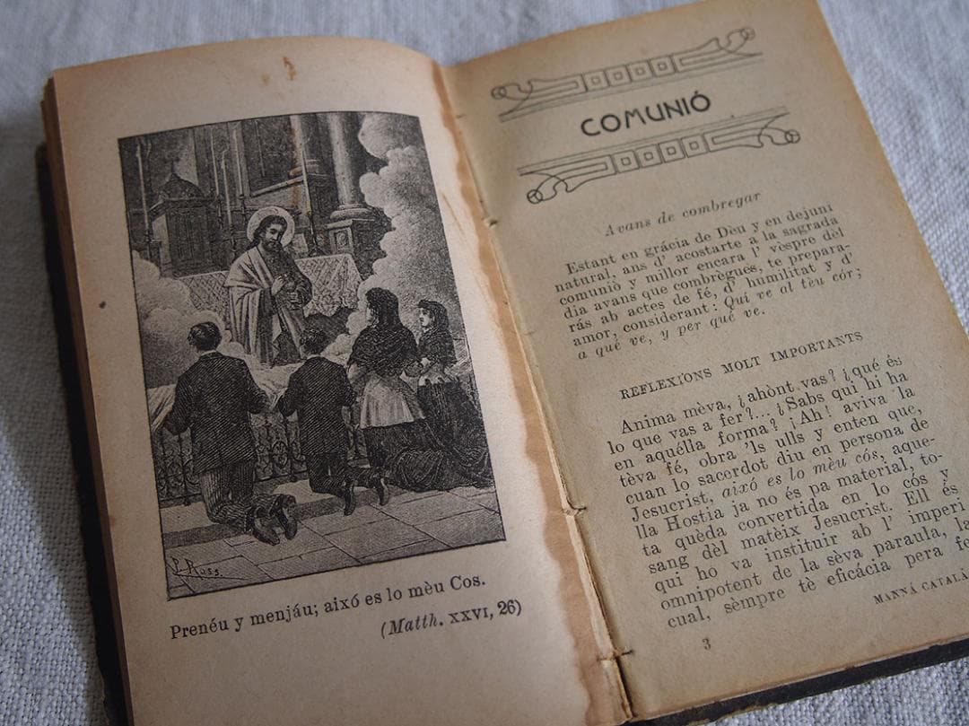 カトリック 古い本ミサ典礼書 MISAL 1913年 キリスト /K268