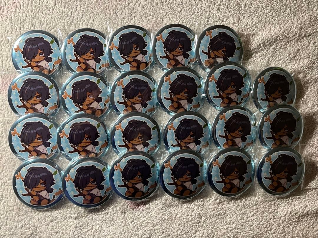 原神　ガイア　缶バッジセット
