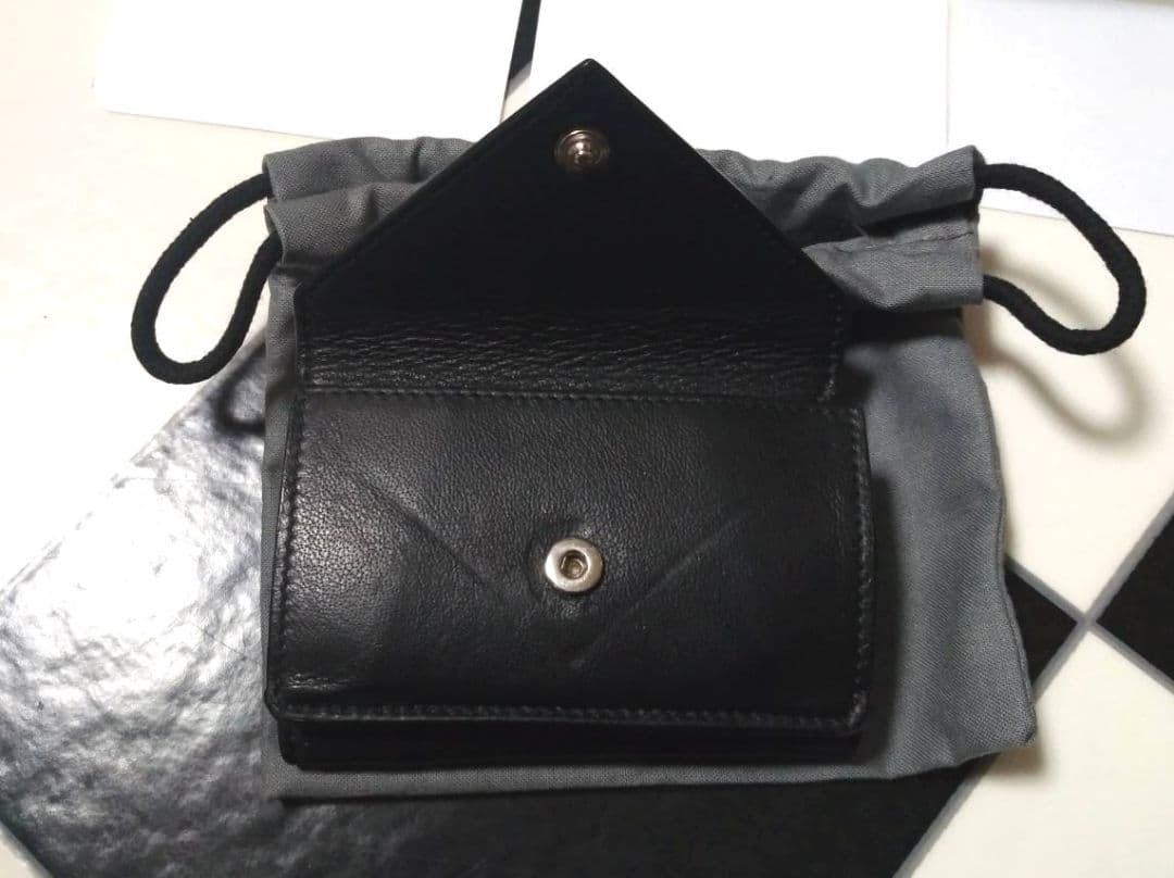BALENCIAGA バレンシアガ ペーパー三つ折り財布 Black
