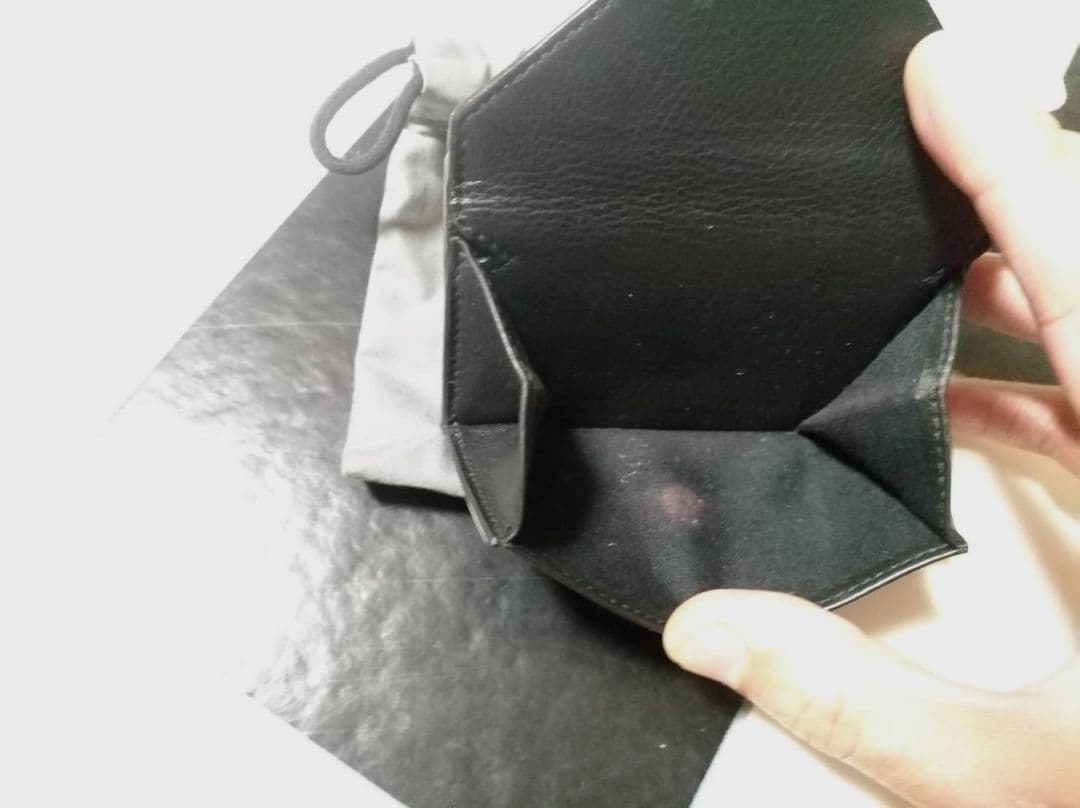 BALENCIAGA バレンシアガ ペーパー三つ折り財布 Black