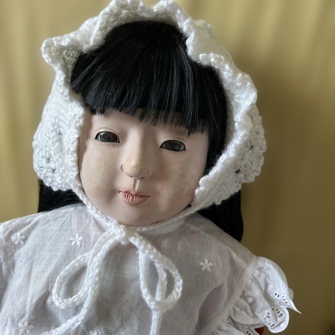 市松人形 戦前　約100年前　大型73センチ 優しいお顔の可愛い子