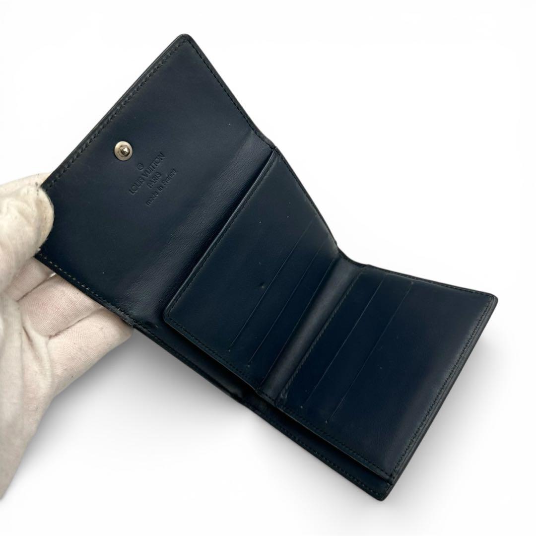 【美品】ルイヴィトン Wホック財布 モノグラム マット 3つ折り TH1011