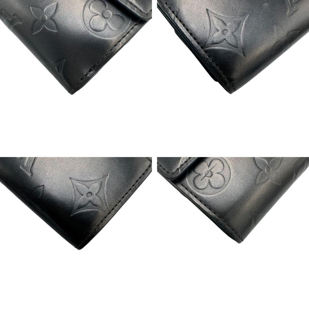 【美品】ルイヴィトン Wホック財布 モノグラム マット 3つ折り TH1011