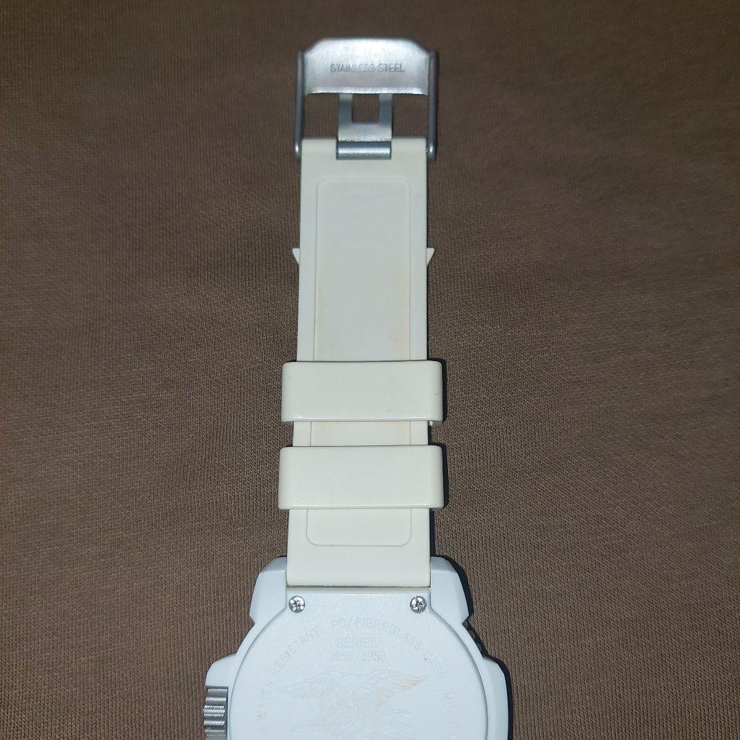 Luminox 3050 ホワイト ラバーベルト 時計