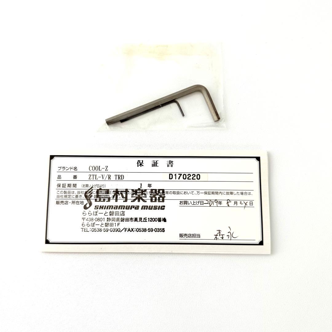 【美品】COOLZ ZTL-V/R エレキギター クールジー