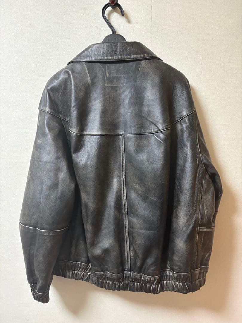 メゾスペ Sheep Leather Stand Collar Blouson