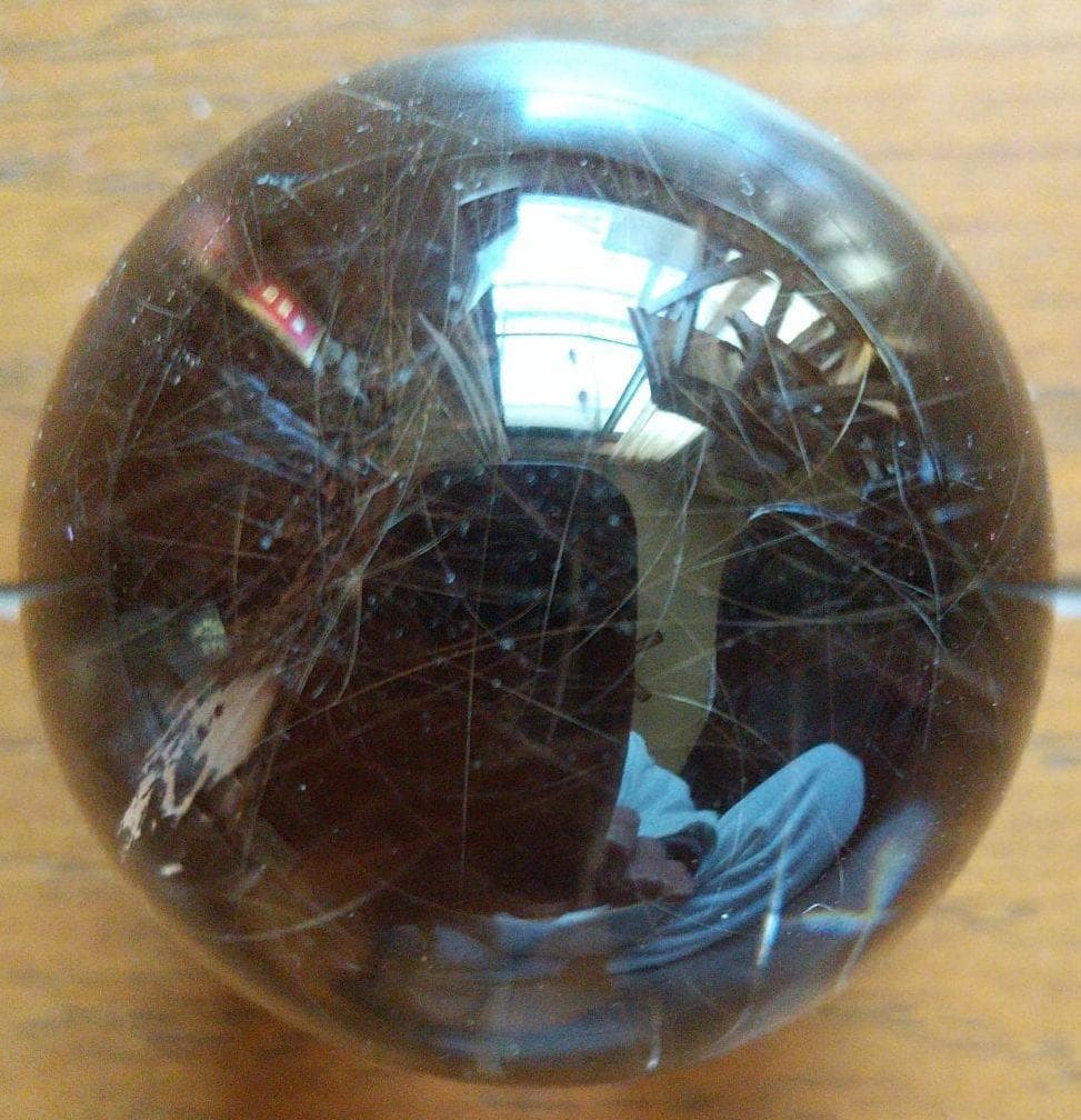 5%寄附②☆ 髪晶 髪の毛の糸模様 水晶 厄除け縁起物