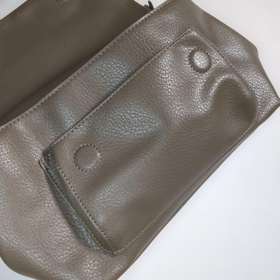 未使用品 nouer ヌエール ボトムエンボスロゴバッグ ショルダーバッグ