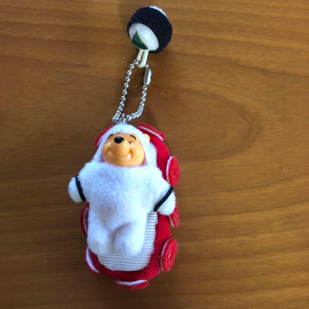 ミニぬいぐるみキーホルダー等　くまのプーさん（お寿司）【６個セット】