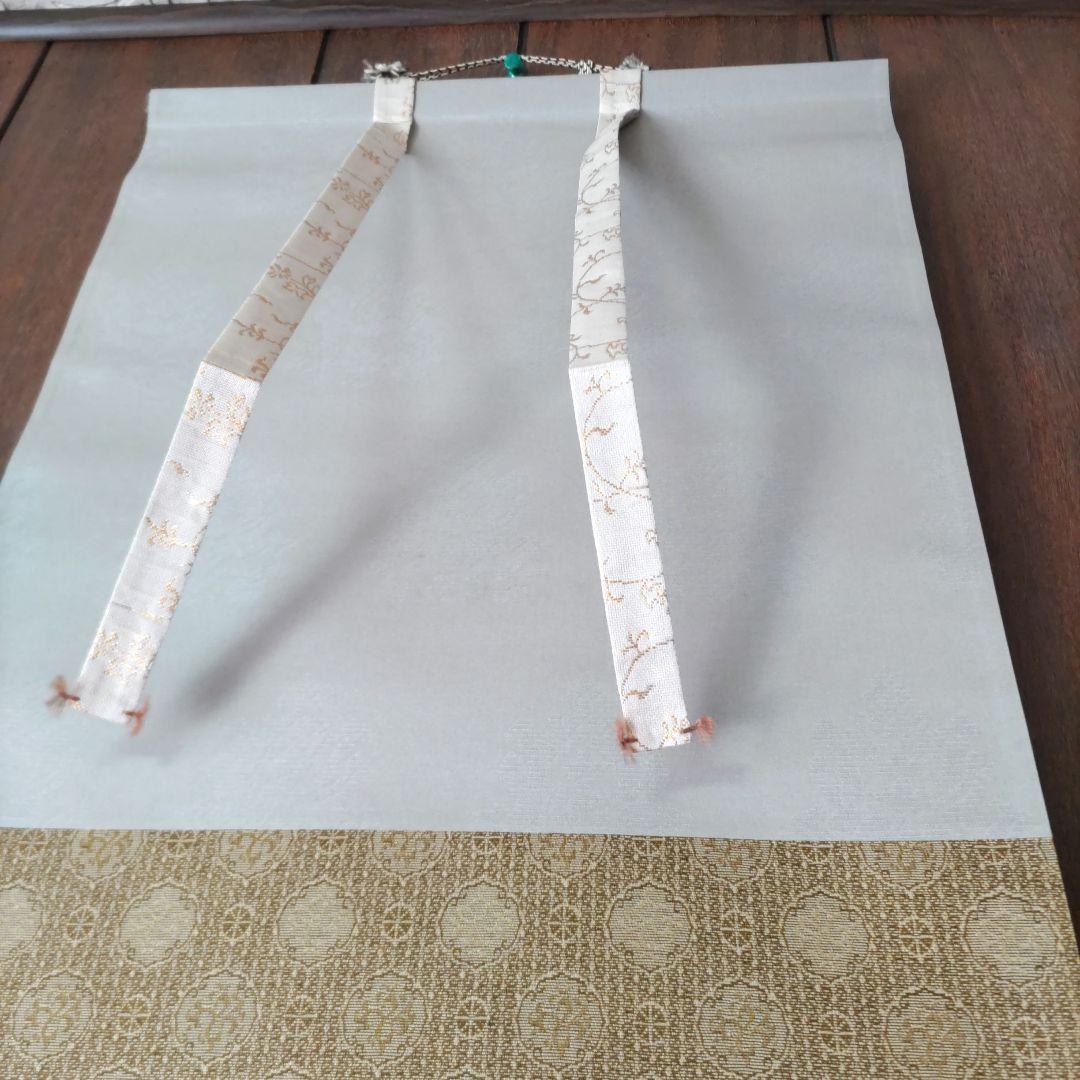 茶掛　雪うさぎ掛軸　Y246