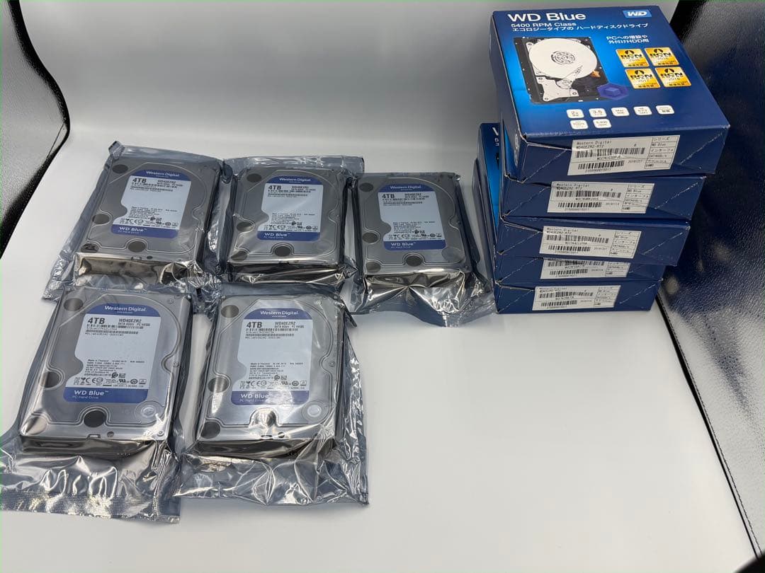 新品未使用 WD 4.0TB 5台 HDD CMR WD40EZRZ-RT2