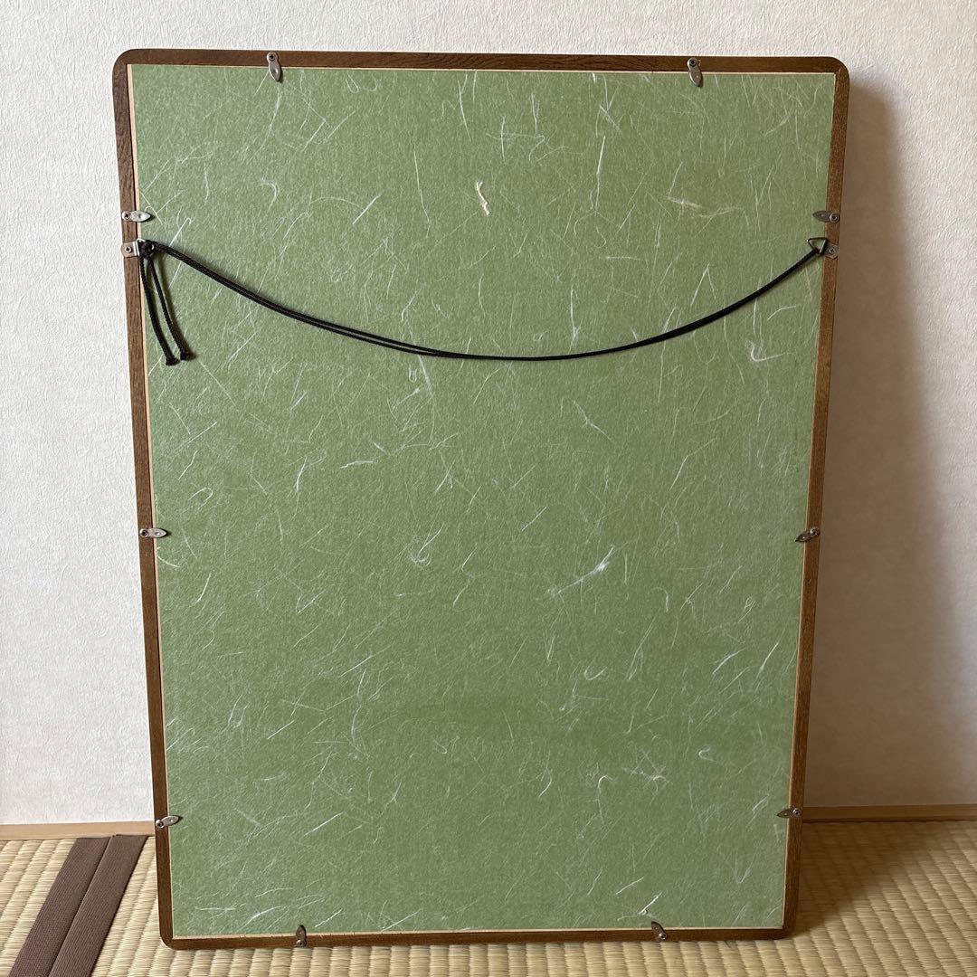 喜多川歌麿　文読む美人　長澤正秀作　寄木　伝統工芸