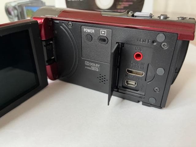 SONY Handycam　HDR−CX180 ビデオカメラ 赤　動作OK