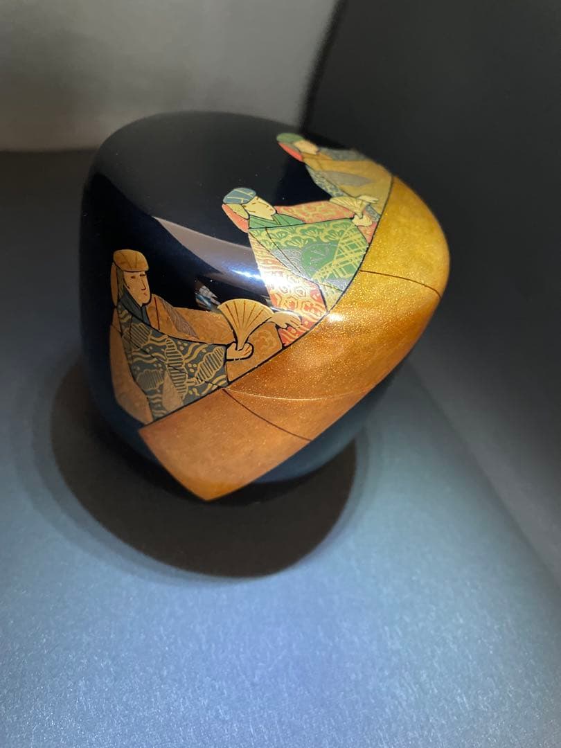 大棗　一后一兆作　人形廻ノ図　山田宗囲書附