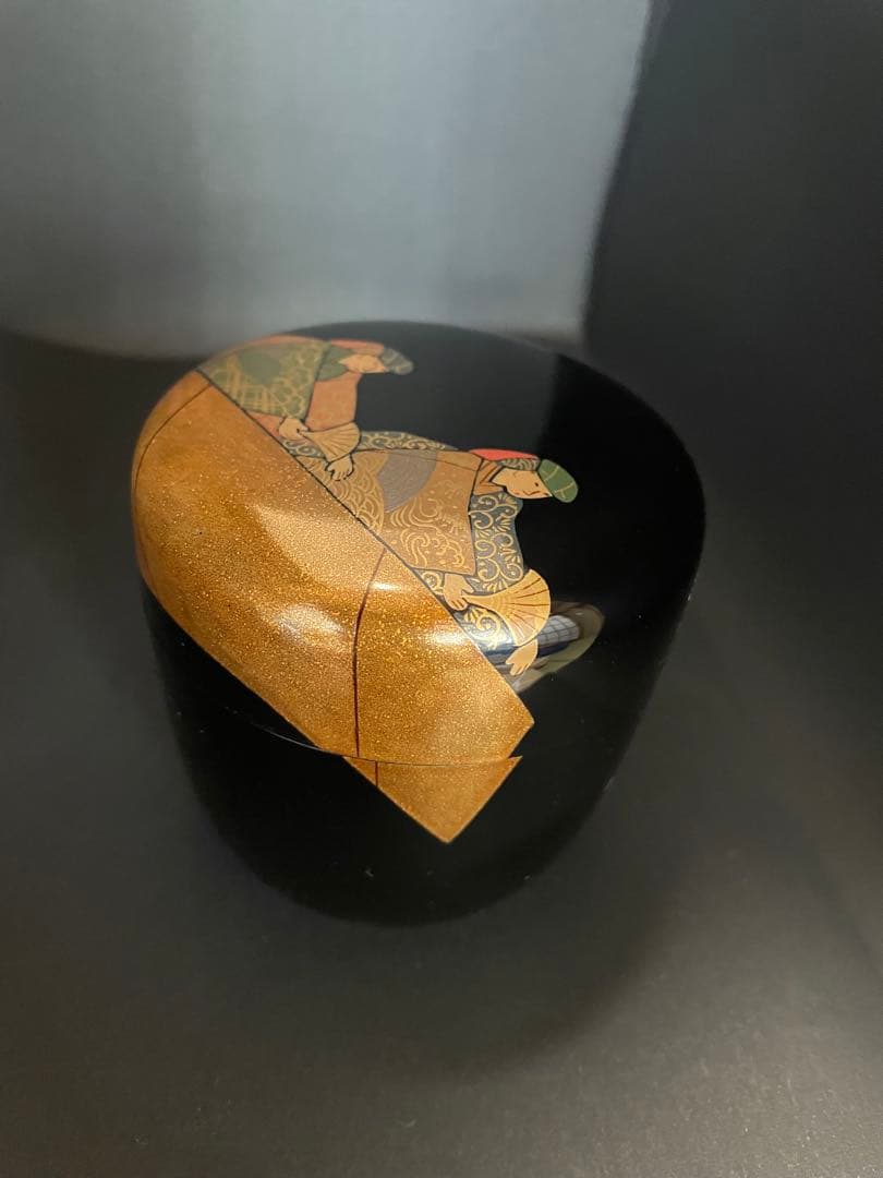 大棗　一后一兆作　人形廻ノ図　山田宗囲書附