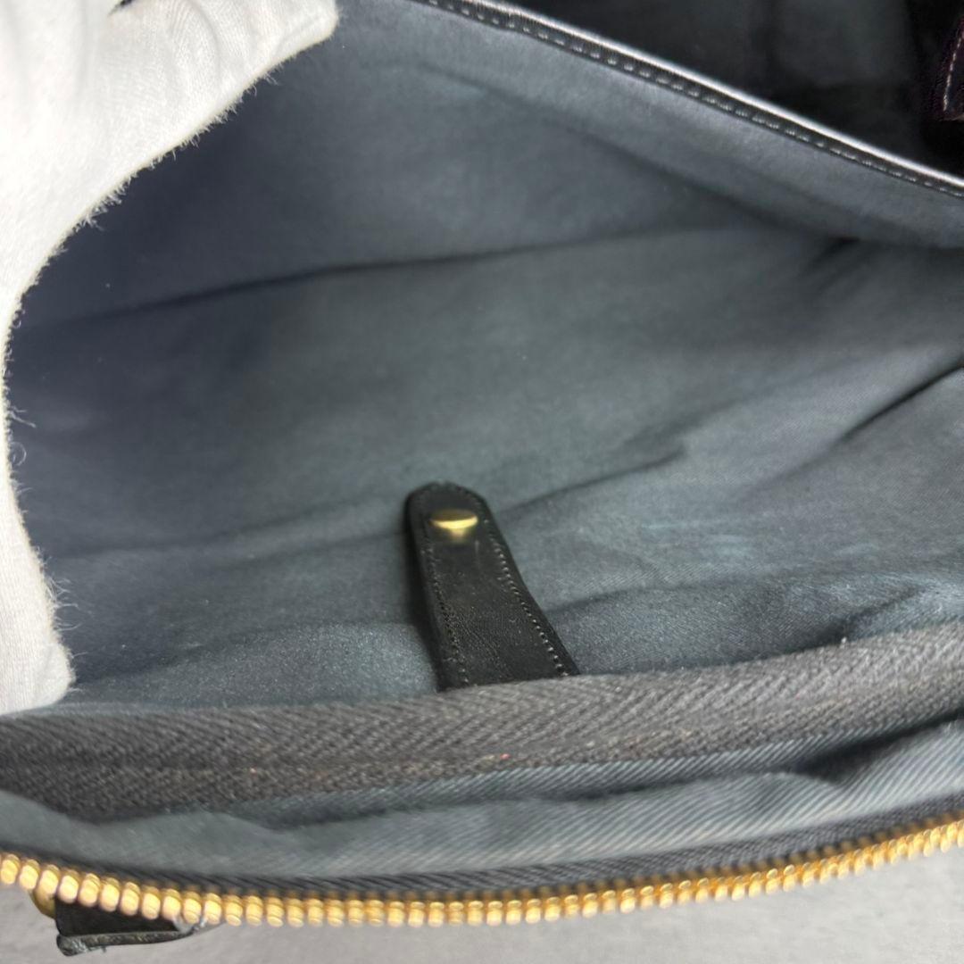 【入手困難】万双 レザー キャンバス コンビ 天ファスナー ブリーフケース