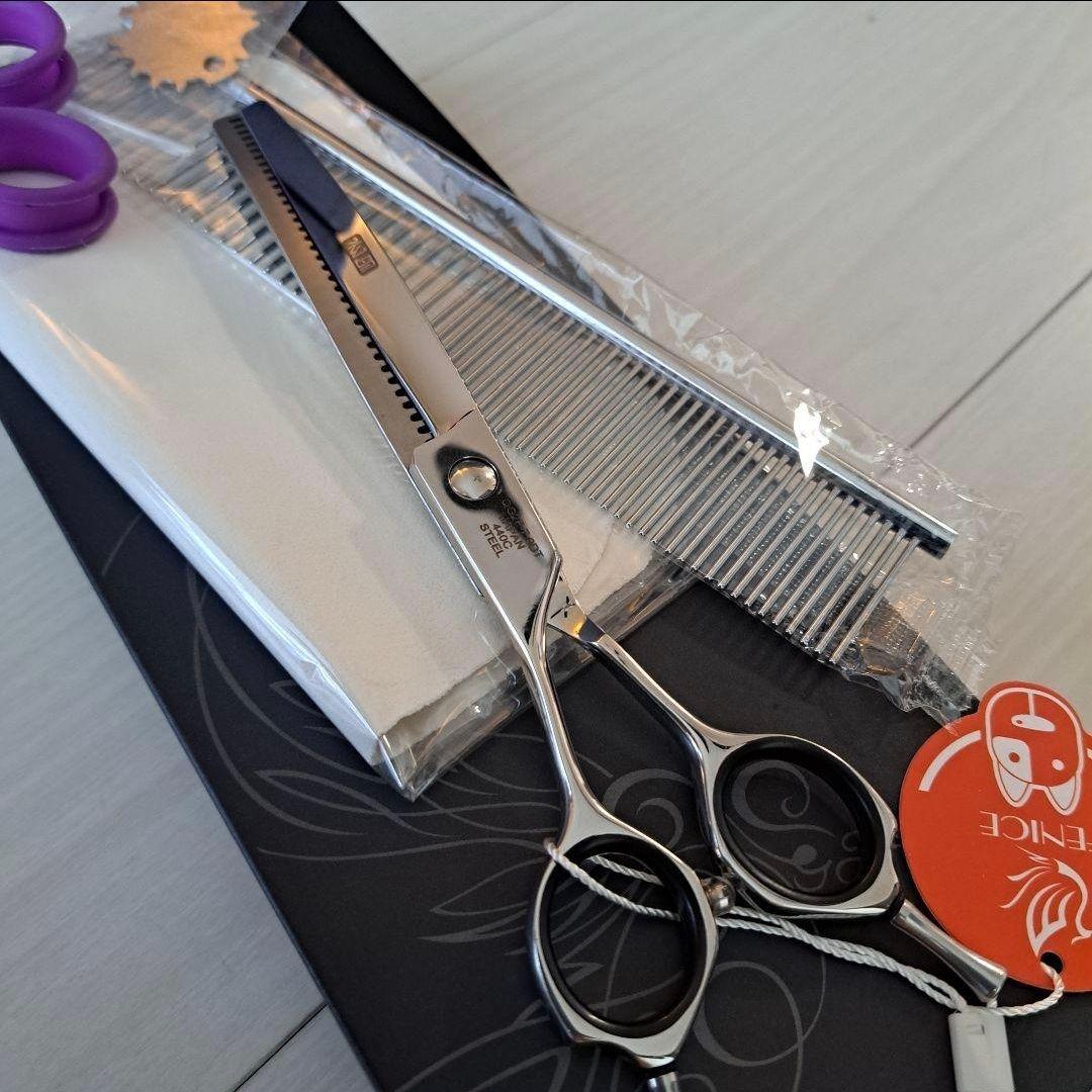 【売約済】新品★フェニーチェ左利き用 カーブセニングシザー★50%★7in