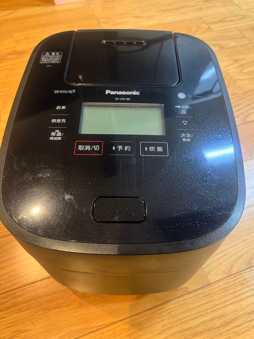 panasonic 圧力IH炊飯器SR-VSX180 2019年製　稼働品