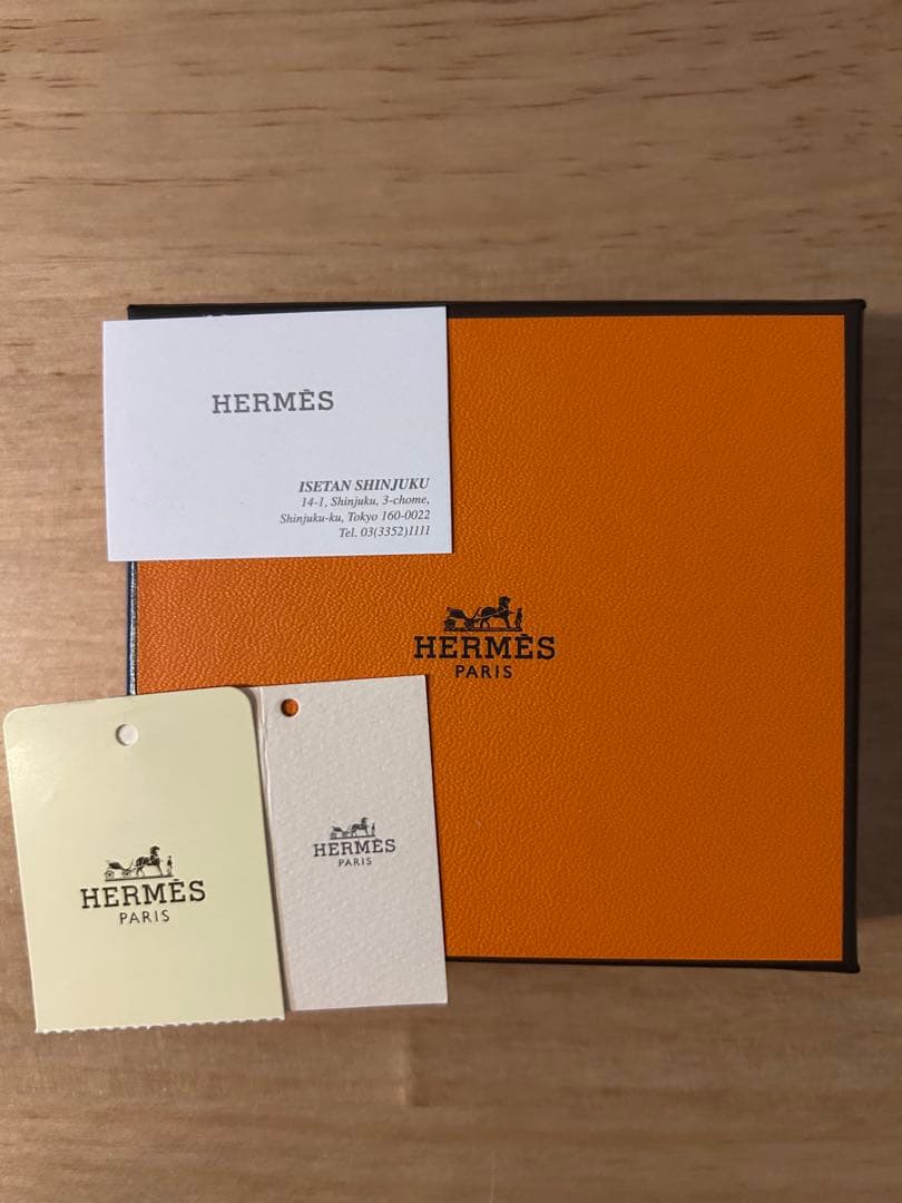 エルメス　ケース　バスティア　ブラウン