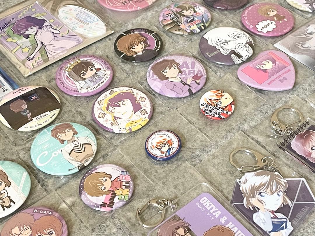 名探偵コナン 灰原哀 まとめ売り 缶バッジ アクキー シェリー 公式 希少多数