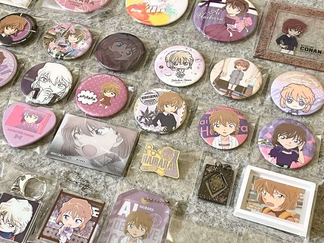名探偵コナン 灰原哀 まとめ売り 缶バッジ アクキー シェリー 公式 希少多数