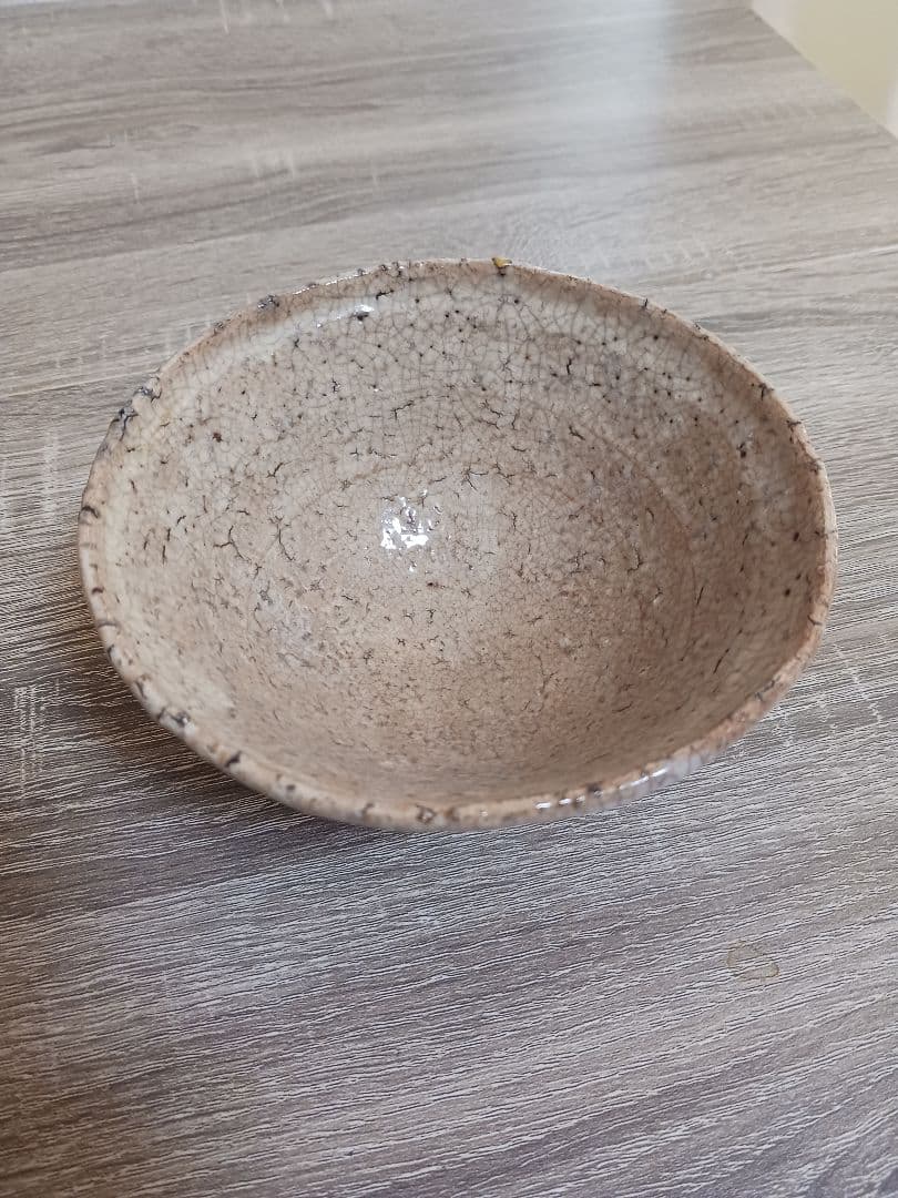 九世　三輪雪堂箱書き「二代休雪作」　古萩茶碗