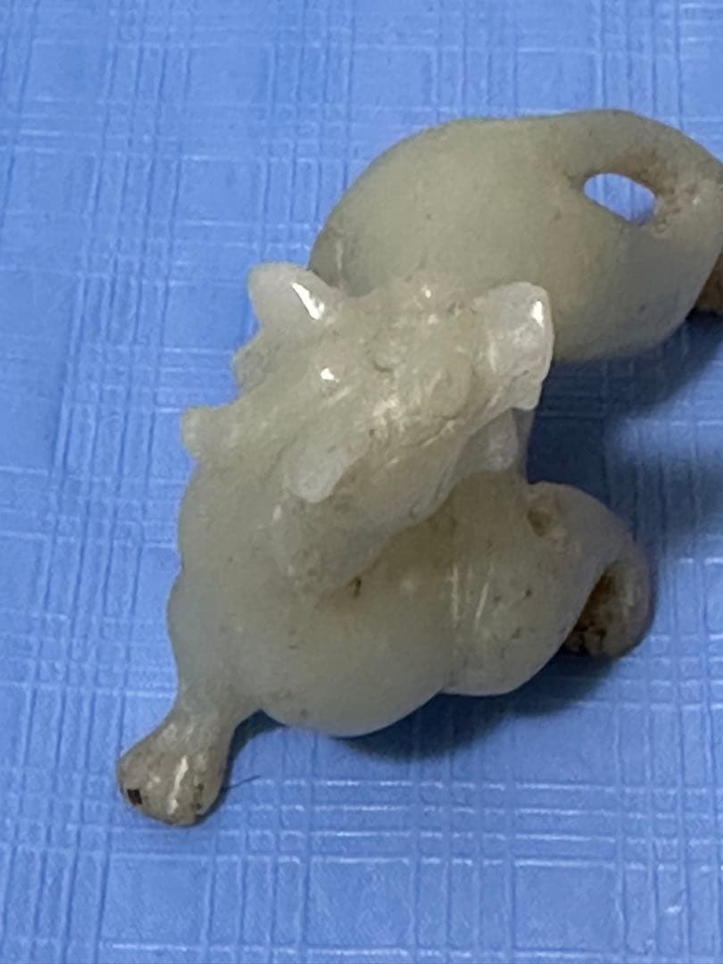 SoMaさん專用 中国玉制古玉神獣 和田玉 白玉