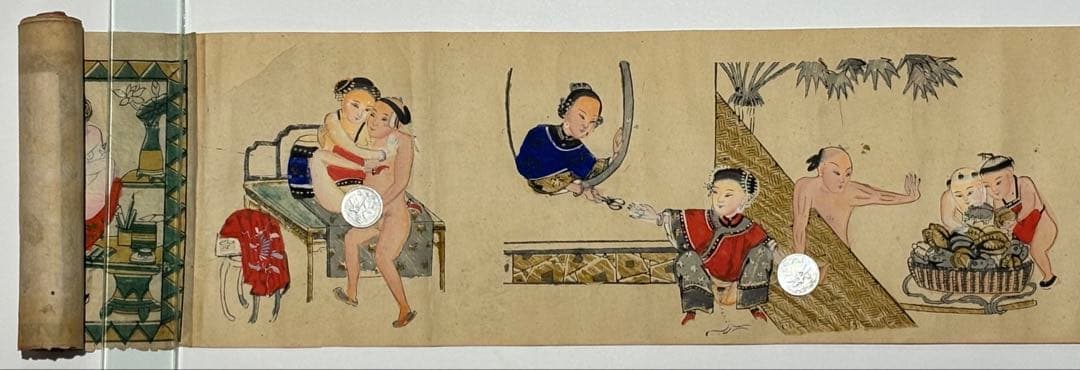 「中国木版春画巻」木版画 3種1巻|艶本 唐本 中国書 中国美術