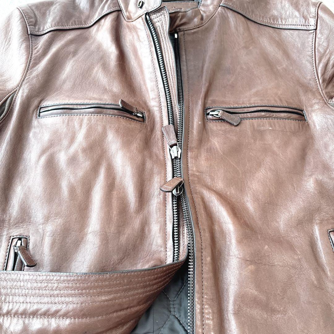 Myday公式アカウント01 COACH シングルライダースジャケット　M