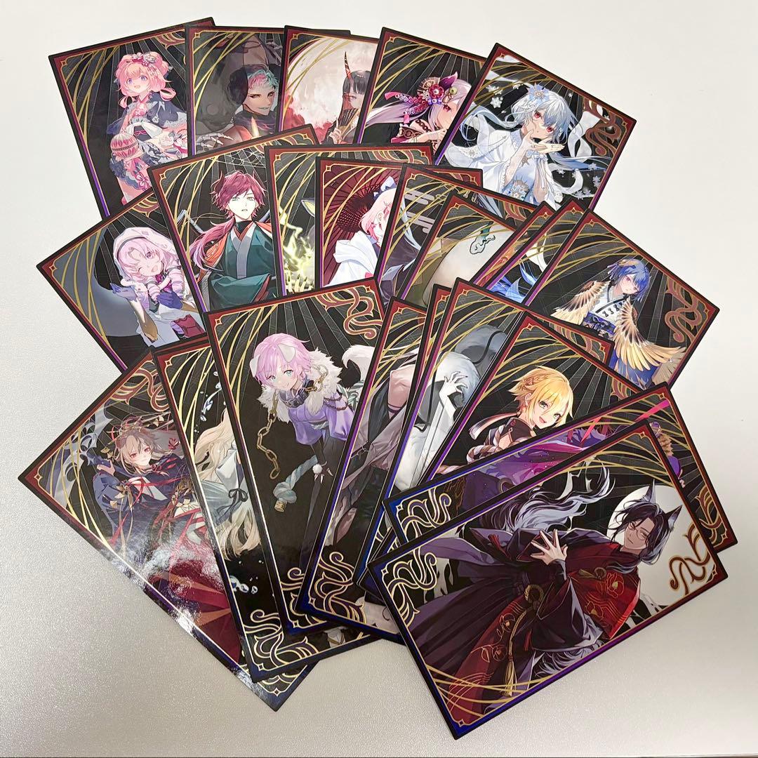 にじさんじ妖怪万化　お札風カード（渡会雲雀・赤城ウェン・天宮こころレア）バラ売○