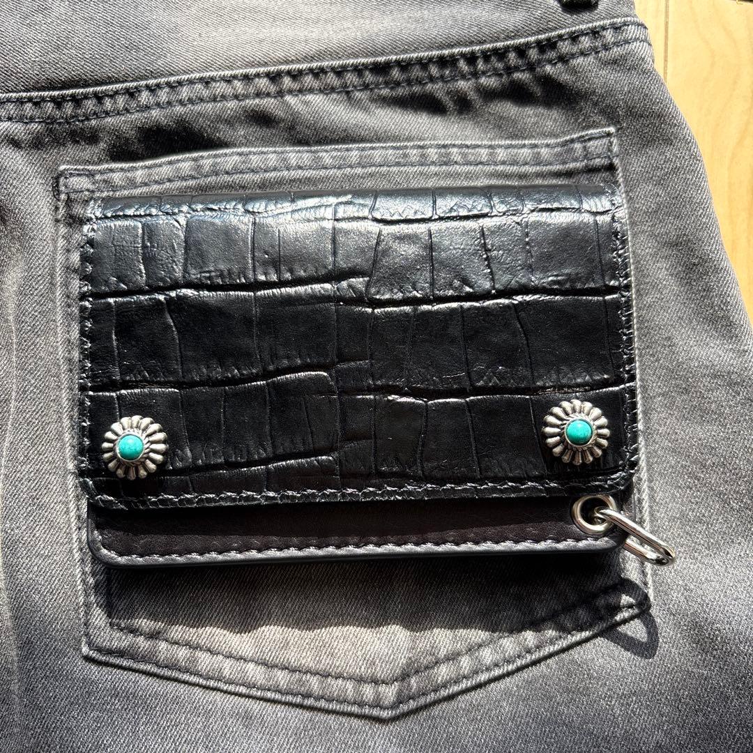 トラッカーウォレット　ショート　コンチョ　パンダ　フォロー割適用