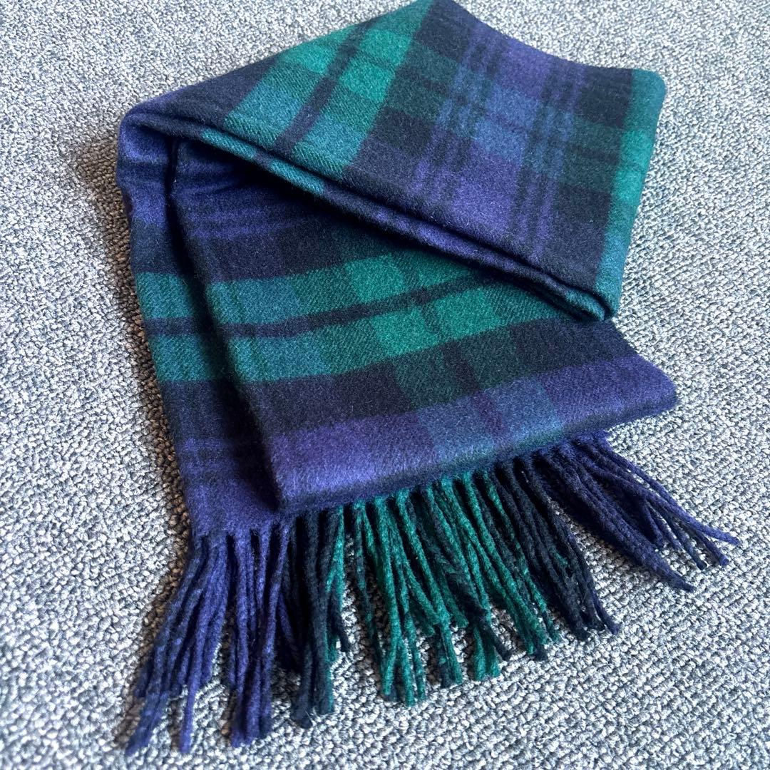 Johnstons✳︎ジョンストンズのマフラー✳︎ブラックウォッチ✳︎正規品ほぼ新品✳︎