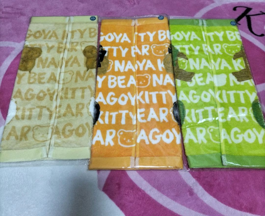 ハローキティベアー物語る ハンドタオル 7種類 2002年