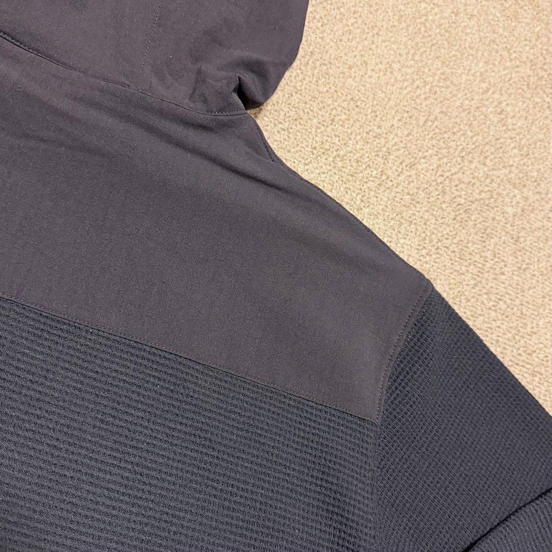 サイコバニー・異素材切替 ワッフルストレッチ パーカ＆パンツ セットアップ