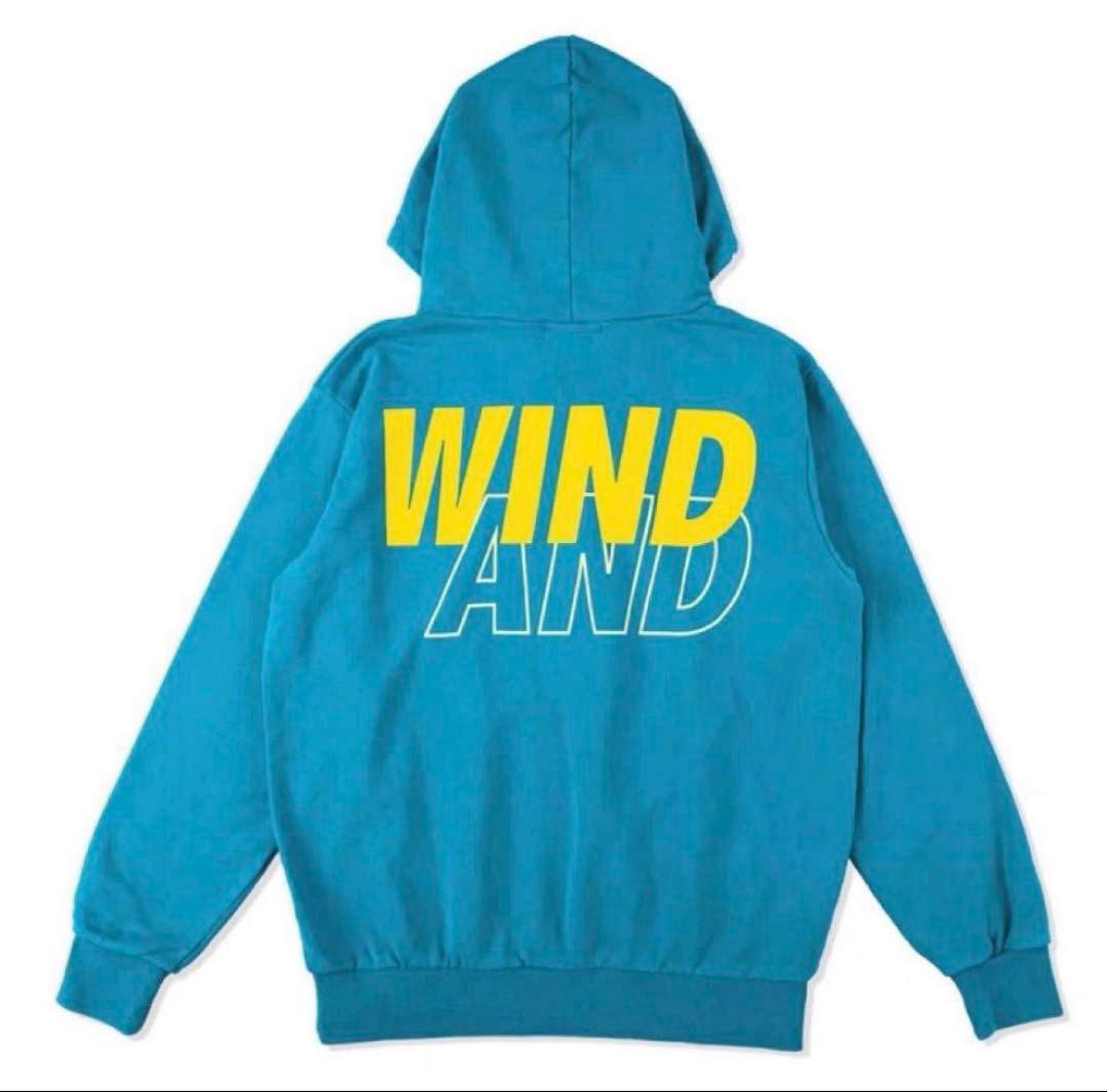 キャノンWIND AND SEA フード付きパーカー ターコイズ