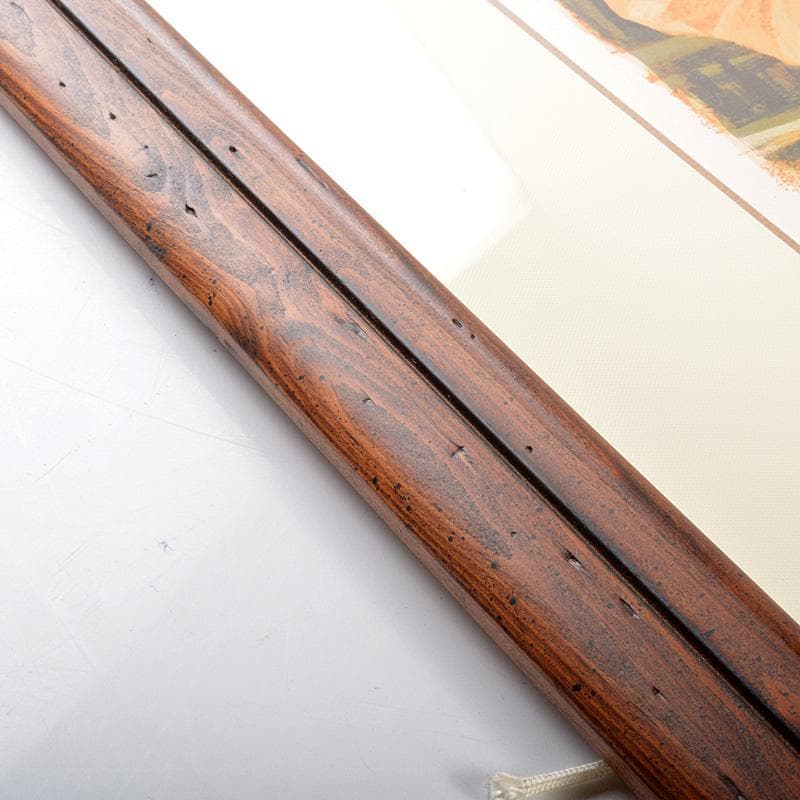 斉藤三郎　版画　EA　「モンターニュ通り」　額装　箱付　C　Ｒ5917Ｃ