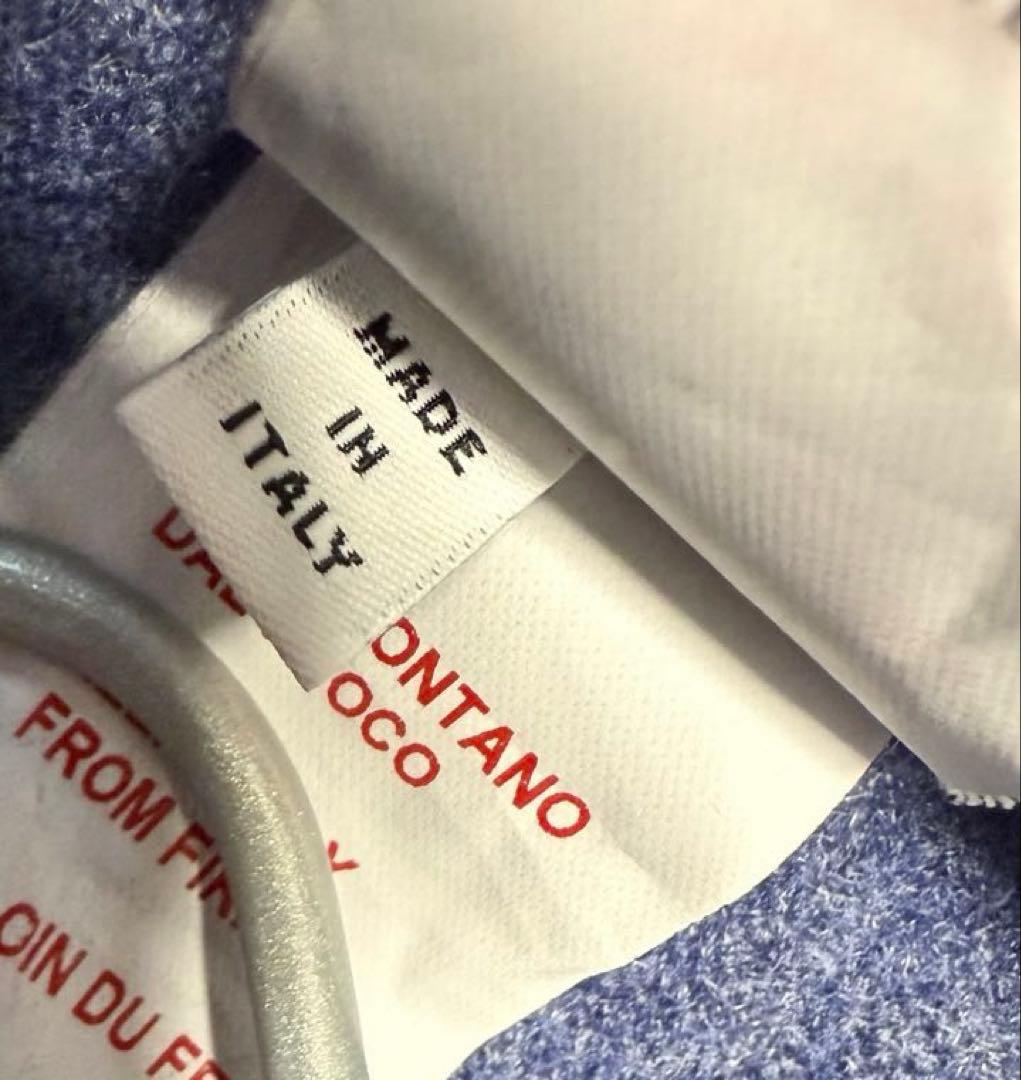 D&G カシミヤ 100% パーカー キッズ ベビー フーディ ブルー 80