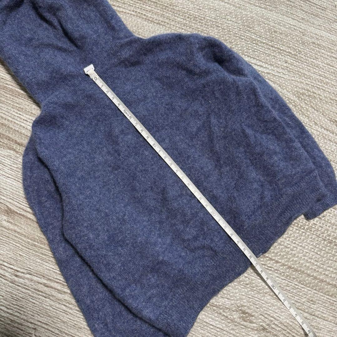 D&G カシミヤ 100% パーカー キッズ ベビー フーディ ブルー 80