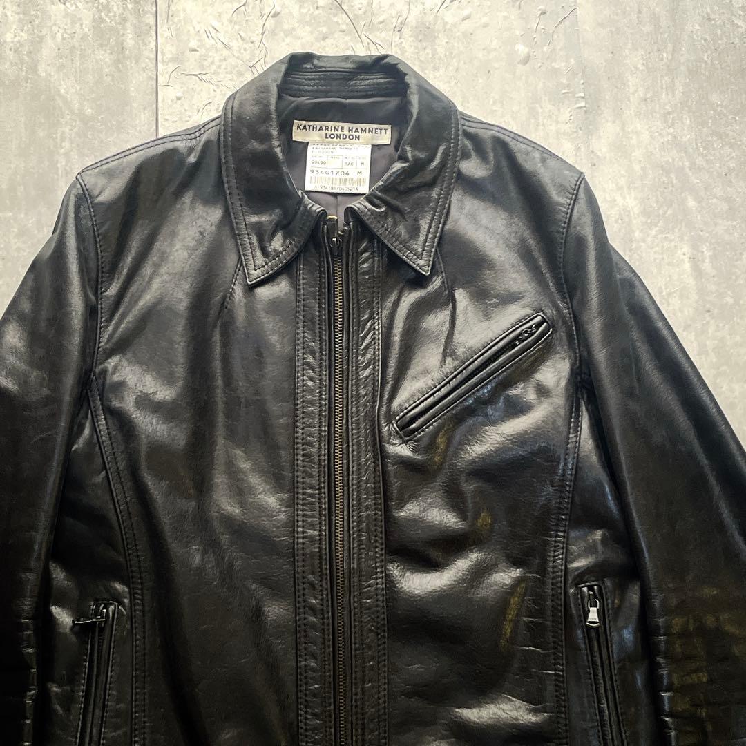 archive cow skin leather jacket 00s ギャル男