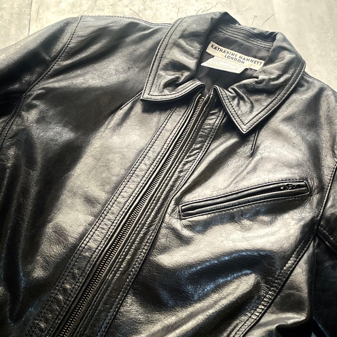 archive cow skin leather jacket 00s ギャル男