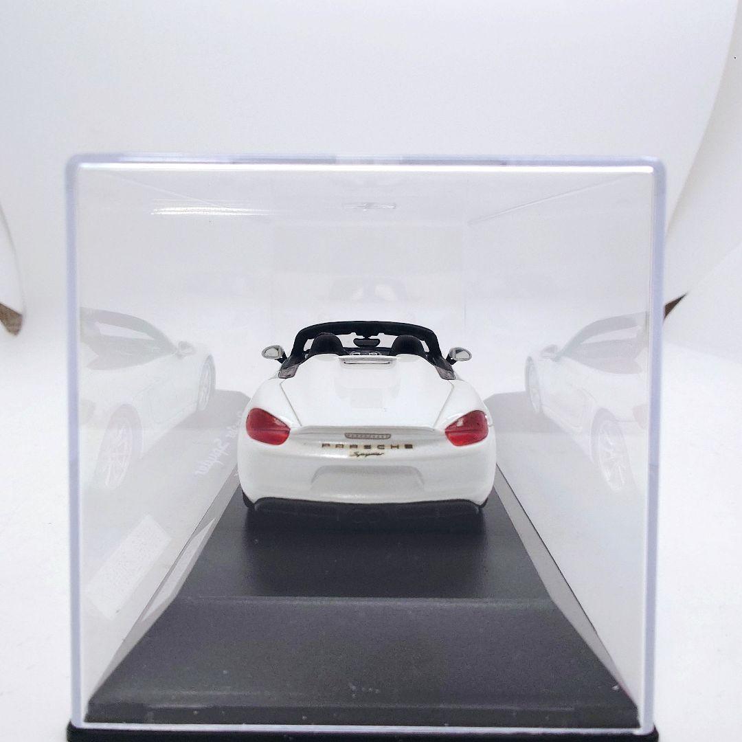ポルシェ 981ボクスタースパイダー718ケイマン1/43ホワイト2000台限定
