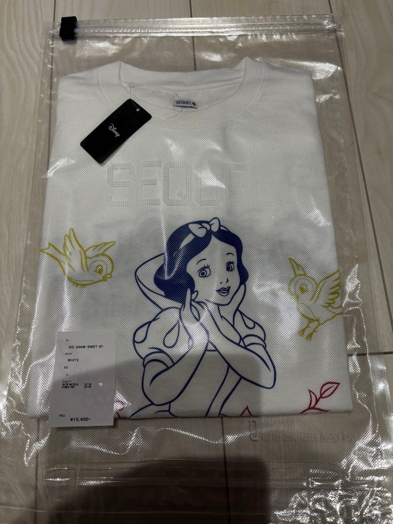 sequel 白雪姫 tee ホワイト Lサイズ 新品未使用品