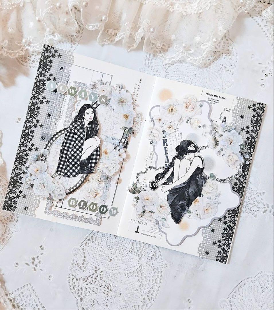 コラージュ素材　紙もの　素材紙　【2485】